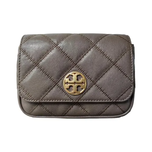 TORY BURCH TB Willa Овчина Сумка с цепочкой Сумка через плечо Маленькая Женская Серый