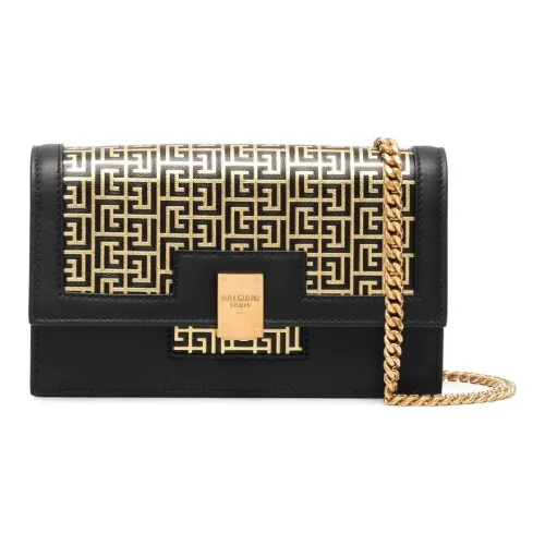 BALMAIN Lambskin Сумка через плечо Женская Черная