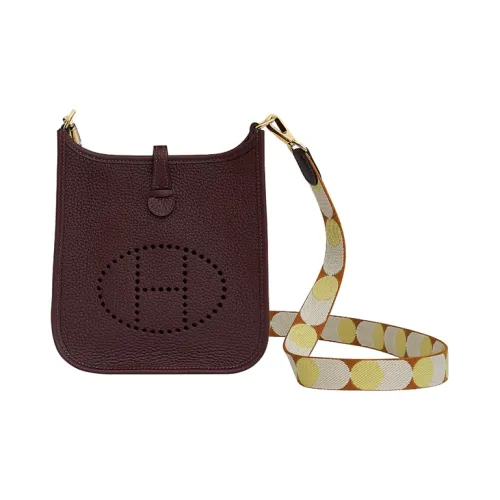 HERMES Evelyne Clemence Bullock Кожаная Сумка через плечо Женская