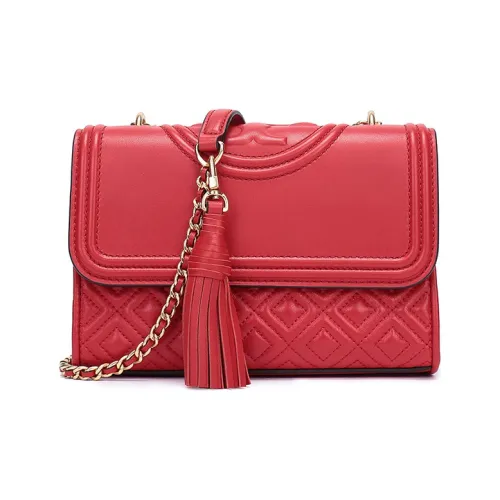 TORY BURCH Fleming Sheepskin Сумка через плечо Сумка через плечо Женская Ярко-красная