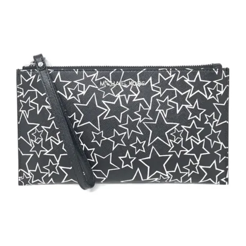 MICHAEL KORS Jet Set Покрытый холст Клатч Женские Черный