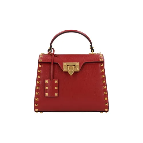 Valentino Рельеф Телячья Кожа Портативная Сумка через плечо Сумка на плечо Маленькая Женская Красная