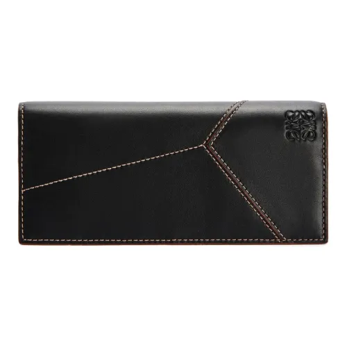LOEWE Коровья кожа Длинный кошелек Мужской Черный