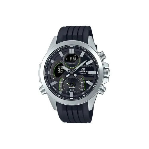 CASIO EDIFICE Collection Кварцевый механизм Смола Нержавеющая сталь Ремешок Часы Мужские Черный циферблат ECB 30P 1A