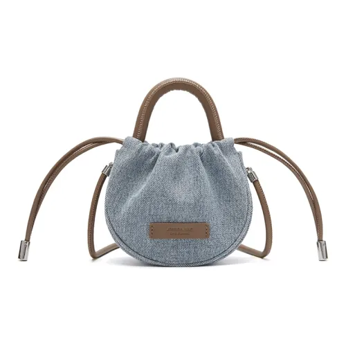JESSIE JANE Ткань Сумка Сумка через плечо Стандартная Женская Джинсовый Синий