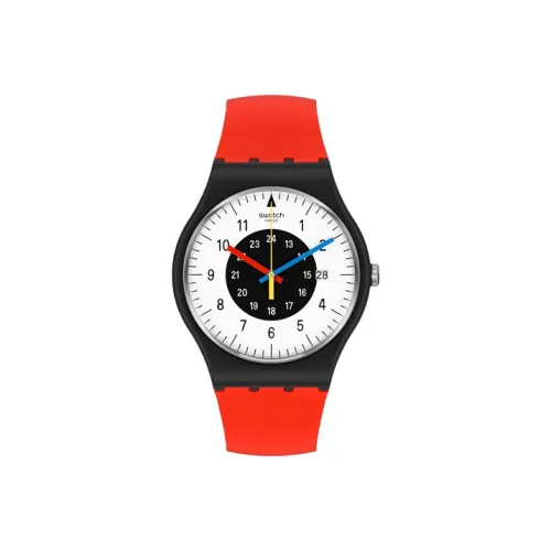 Swatch Quartz Механизм Унисекс Часы 34 мм Белый Циферблат Биокерамика Корпус Часов