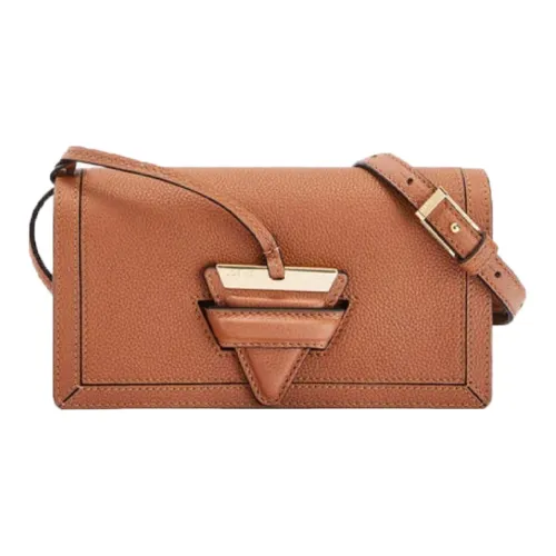 LOEWE Soft с текстурой Телячья кожа Postal Bag ручная сумка через плечо Mini Женская Коричневая