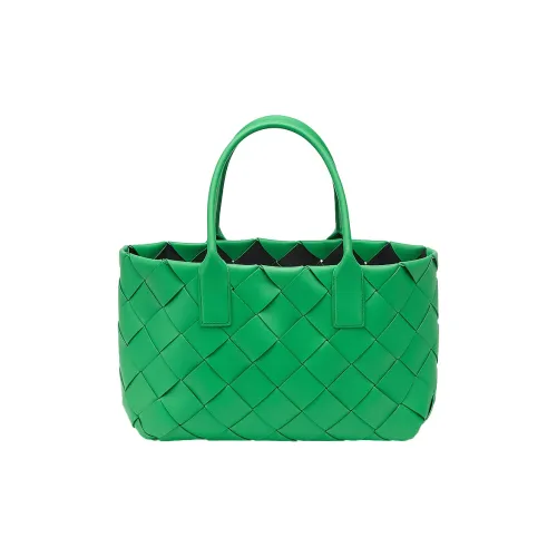 Bottega Veneta Напп Кожа Сумка-тоут Сумка для покупок Женская травяного зеленого цвета