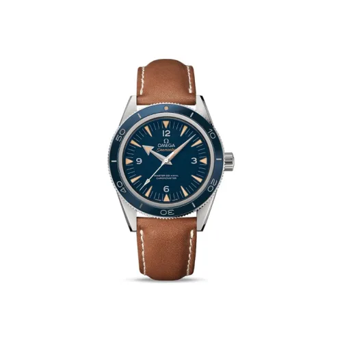 OMEGA Автоматический Механический Часы Мужские Seahorse Series 300m Diving Watch 41 мм Синий