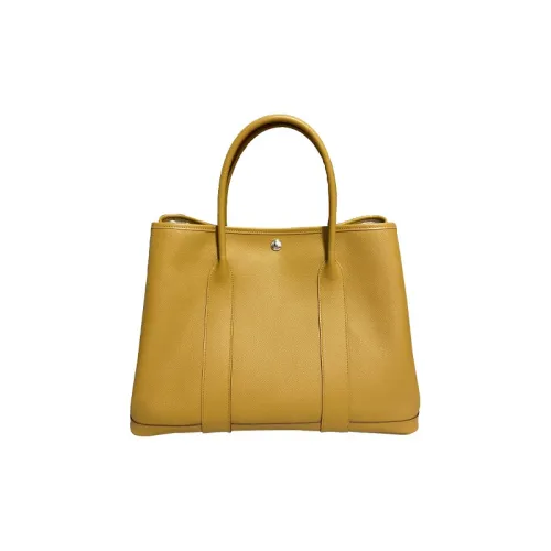HERMES Garden Party Epsom Телячья кожа Сумка Женские 2S Кунжут