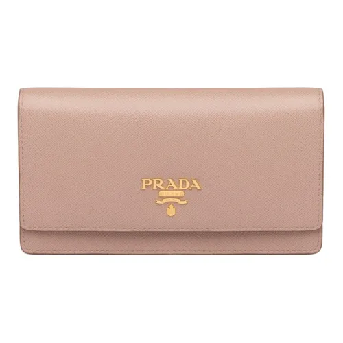 PRADA Saffiano Кожа Сумка через плечо Сумка на плечо Женская Нюдово-розовая