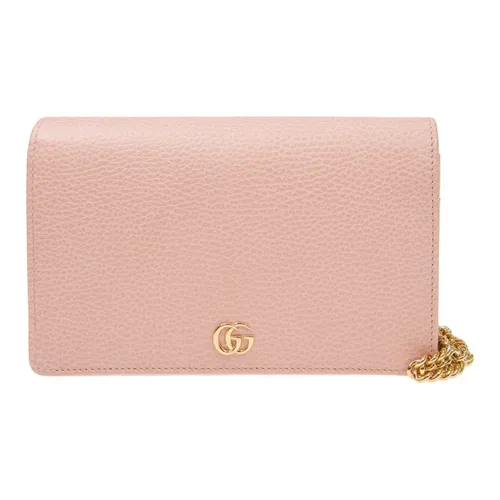 GUCCI Marmont Кожа Кошелек Сумка через плечо Женская Розовая