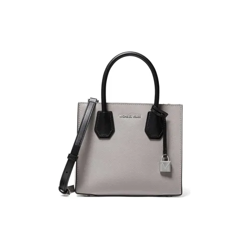 MICHAEL KORS Mercer Кожа Аккордеонная Сумка Сумка через плечо Сумка среднего размера Женская Жемчужно-серый