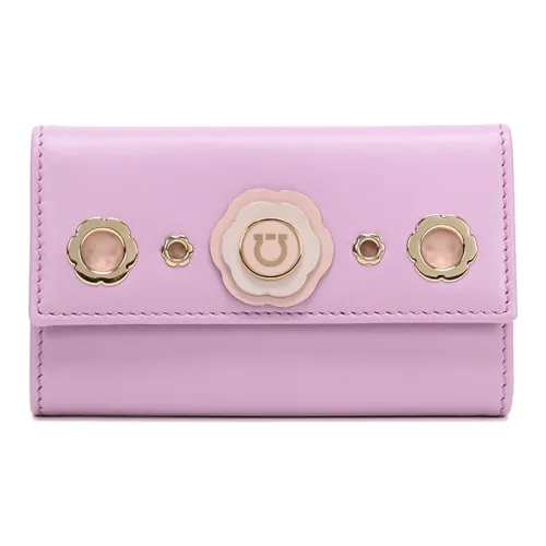 FERRAGAMO Коровья кожа Key Pouch Женские Лотос