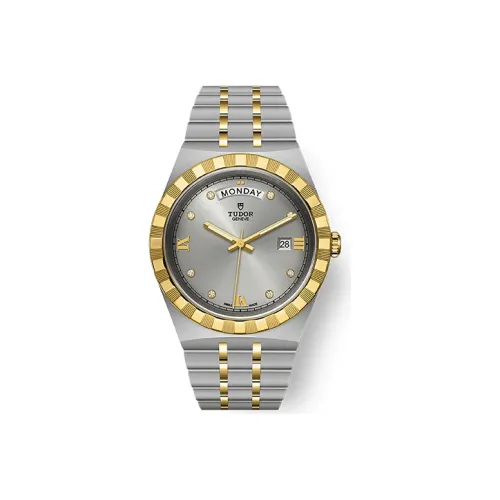 TUDOR Автоматический Механический Механизм Мужские Часы Royal Collection 41 мм Серебряные