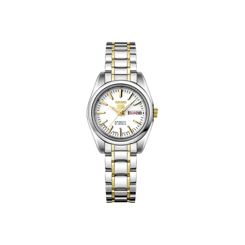SEIKO Механический Movement Женская серия 5 Часы 25,28 мм Белый