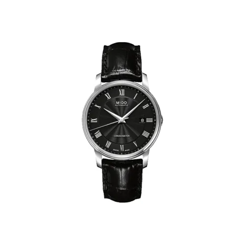 MIDO Автоматический Механический Механизм Мужские Часы Baroncelli 39 мм Черные