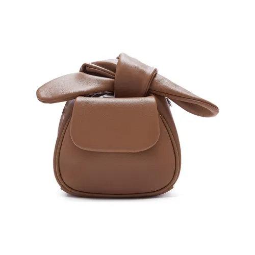 JESSIE JANE Сумка из натуральной коровьей кожи ручная сумка сумка через плечо маленькая унисекс ореховый цвет пальма