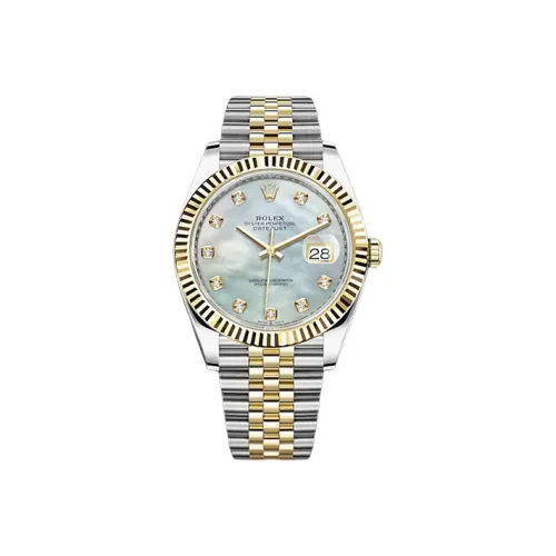 Rolex Автоматический Механический Часы Мужские Log Series 41 мм Жемчужная Раковина Цвет