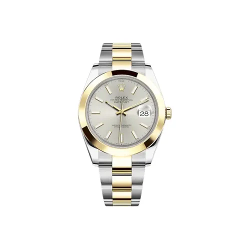 ROLEX Автоматический Механический Часы Мужские Log Series Серебряные