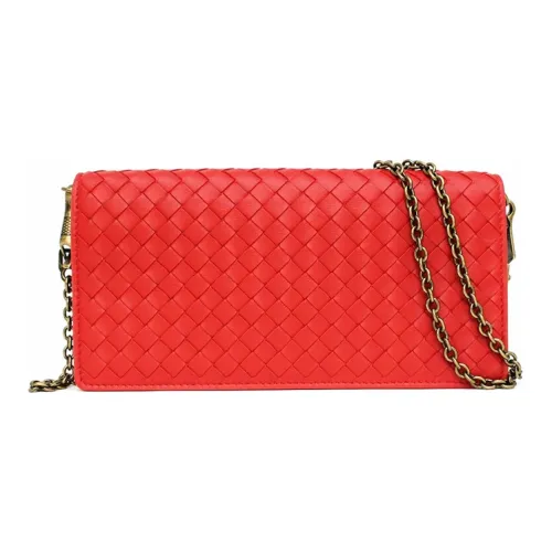 Bottega Veneta Sheepskin Crossbody Bag Shoulder Bag Standard Women's Red Bottega Veneta Овчина Сумка через плечо Сумка на плечо Стандартная Женская Красная
