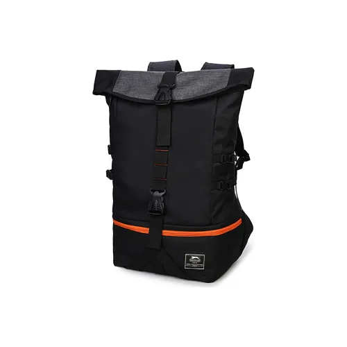 Slazenger Полиамид Рюкзак Большой Мужской Черный Оранжевый