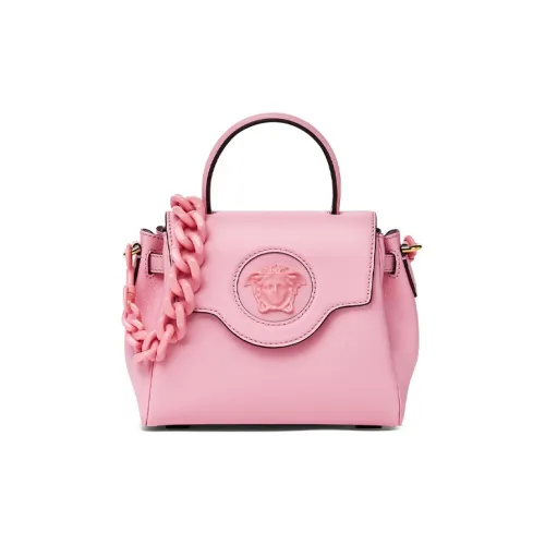 VERSACE La Medusa Сумка через плечо из коровьей кожи маленькая сумка женская розовая