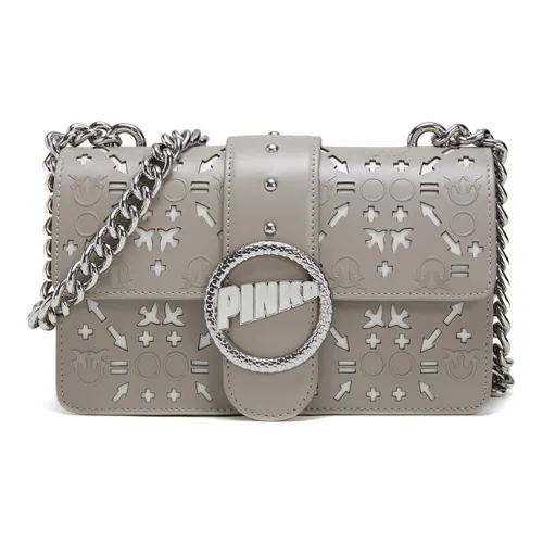 PINKO Коровья кожа Swallow Сумка Сумка через плечо Сумка на плечо Женская Светло-Серый