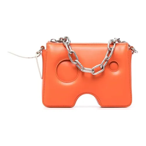 OFF Белый Burrow Кожа Сумка Женские Апельсин