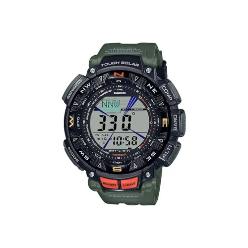 CASIO PRO TREK Collection PRG Коллекция Кварцевый механизм Смола Ремешок Часы Мужские Черный Циферблат PRG 240 3