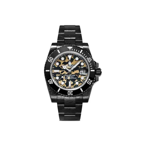 A BATHING APE Автоматический механический механизм Мужские часы серии Ape Head 40mm*48mm Многоцветные