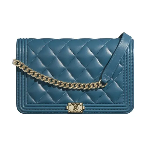 CHANEL LEBOY Lambskin Плечевая сумка Женская Бирюзовая