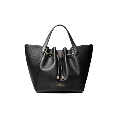 MICHAEL KORS Кожа Тоут Сумка Сумка для покупок Сумка Большая Женская Черная