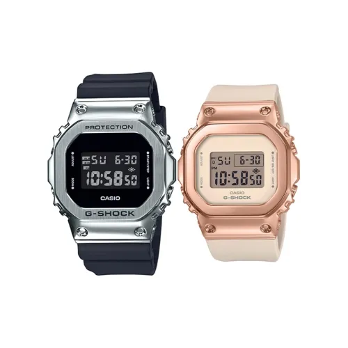 CASIO G SHOCK Collection Кварцевый механизм Смола Ремешок Часы Унисекс Черный Циферблат GM 5600 1+GM S5600PG 4ER
