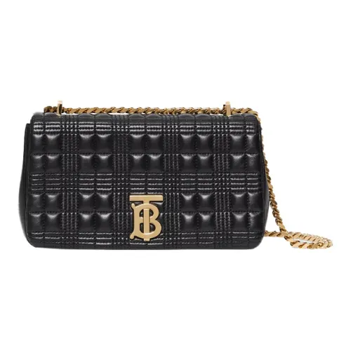 Burberry Lambskin Crossbody Bag Shoulder Bag Women's Black