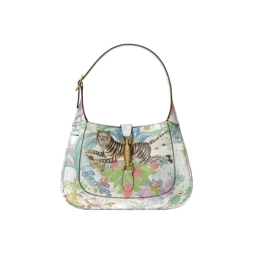 GUCCI Jackie 1961 Кожа Лунный Свет Сумка через плечо Сумка через плечо Женская Экрю