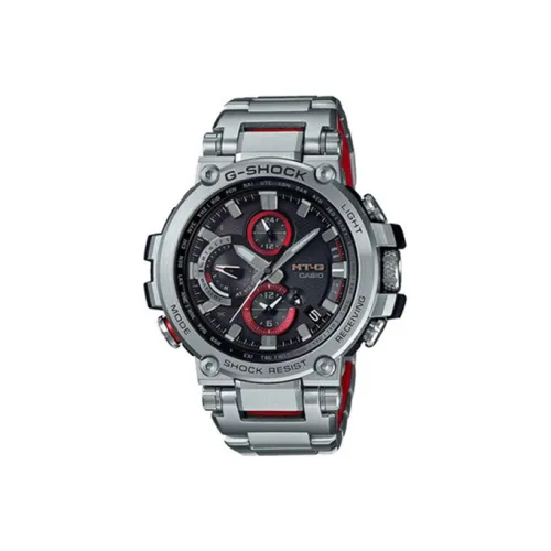 Г Shock MTG Series Солнечный Кварцевый Механизм Смольный Ремешок Часы Мужские Циферблат Серый