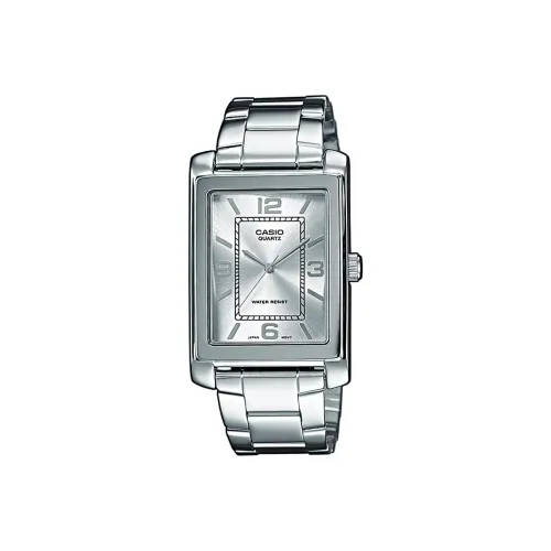 CASIO Standard Series Кварцевый механизм нержавеющая сталь ремешок мужские часы серебристый циферблат