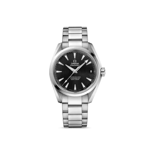 OMEGA Автоматический Механический Часы Мужские AQUA TERRA 150 метров, 38,5 мм, Черный
