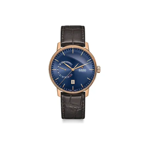 RADO Crystal Sparkle Collection Автоматический Механический Механизм Мужские Часы Часы 41 мм Синий Циферблат Корпус из Нержавеющей Стали