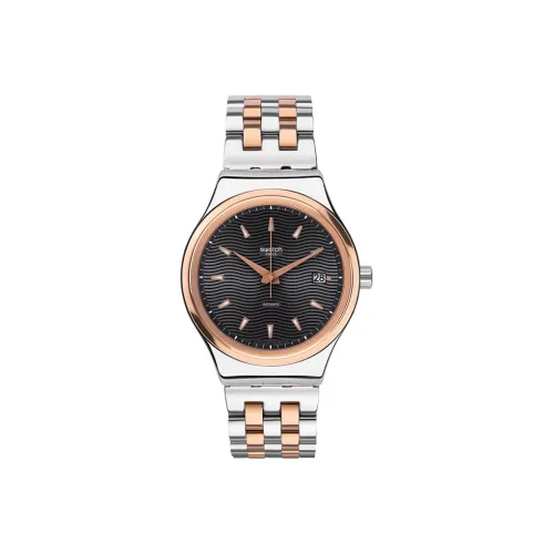 SWATCH Автоматический Механический Механизм Мужские Часы 42 мм Черный