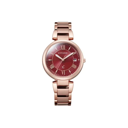 CITIZEN C Collection Светильник Кварцевый механизм Нержавеющая сталь Ремешок Часы Женские Красный Циферблат часов