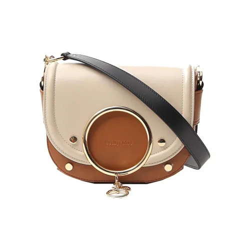 See By Chloe Сумка через плечо из кожи сумка на плечо женская цвет цементный бежевый