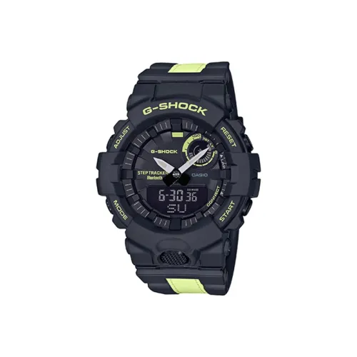 CASIO SQUAD Series Кварцевый механизм Часы Мужские Черный циферблат