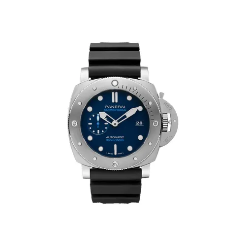 PANERAI SUBMERSIBLE Collection Механические часы унисекс 47 мм синий циферблат титановый корпус силиконовый ремешок