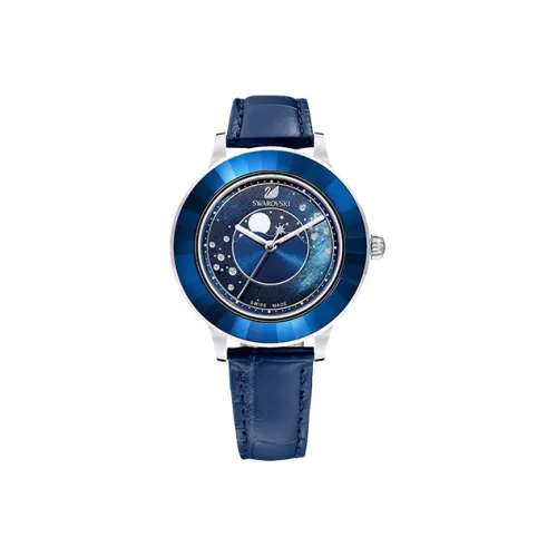 Swarovski Кварцевый Movement Женские Часы Octea Lux Chrono 39 мм Синие