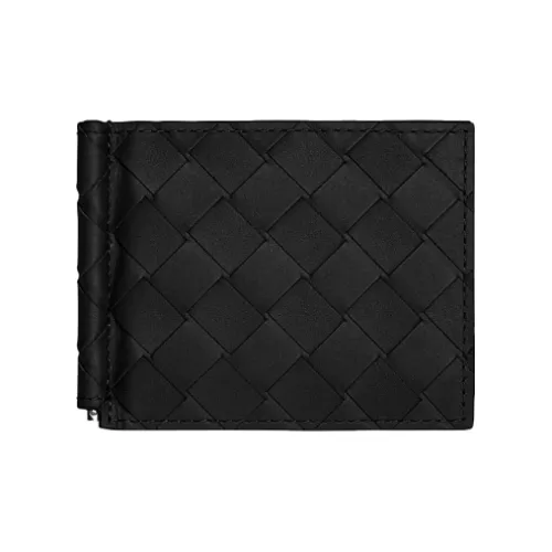 Bottega Veneta Smooth Calfskin Wallet Unisex Black
