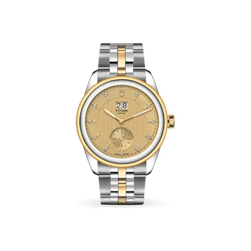 TUDOR Jun Jue Series Автоматический Механический Механизм Мужские Часы Часы 42 мм Золотой Циферблат Стальные Часы Стальной Ремешок