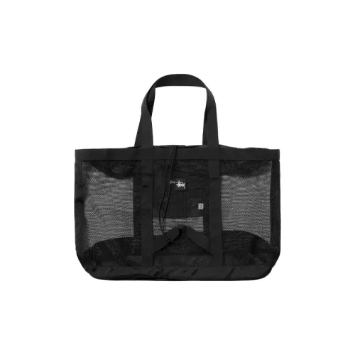 Stussy Нейлоновая сумка-тоут среднего размера унисекс черного цвета