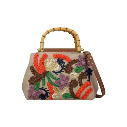 MIU MIU Хлопок Клатч Женский Серый Коричневый